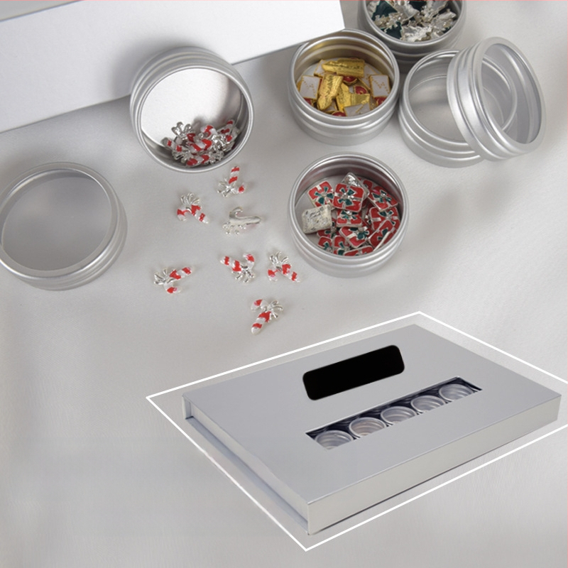 Κουτί αποθήκευσης κοσμημάτων — διαφανές κυκλικό σκληρό κουτί για διαμαντοκοσμήματα