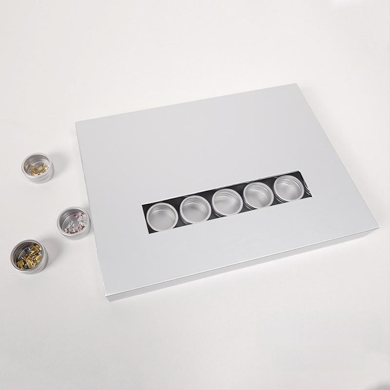 Κουτί αποθήκευσης κοσμημάτων — διαφανές κυκλικό σκληρό κουτί για διαμαντοκοσμήματα