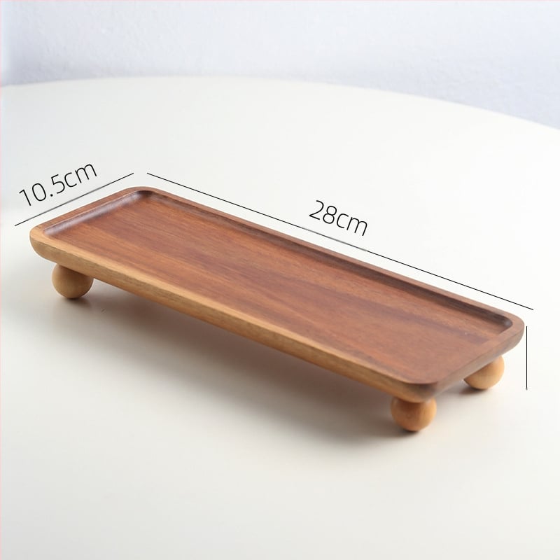 Koka apaļš trauks aromaterapijai, atslēgu uzglabāšanai un deserts plāksnei – moderns vienkāršs stils, logotipa drukāšana un personalizācija pieejama, piemērots viesnīcām, kafejnīcām un tējas dzeršanai