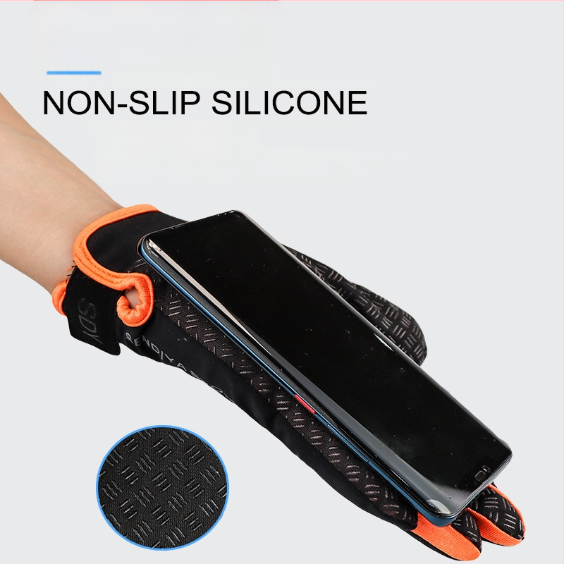 Γάντια ποδηλασίας με μισό δάχτυλο | Πολυεστέρας, γρήγορο στέγνωμα, αντιολισθητικά, συμβατό με οθόνη αφής