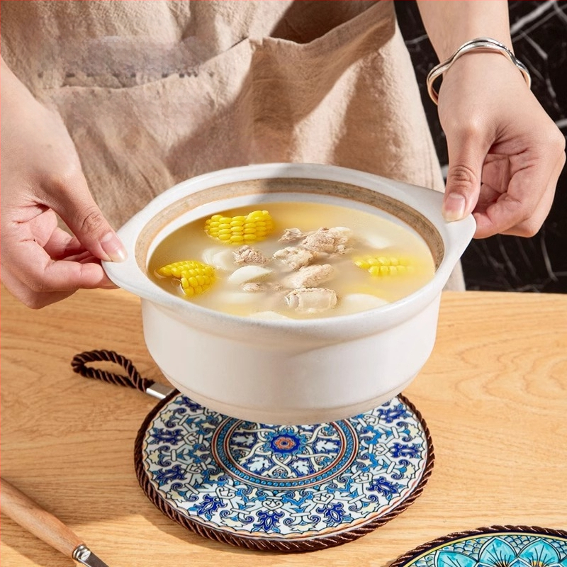 Siltumizolācijas paklāciņš katliem – gaišs luksusa stils, izlaidums 2024. gadā, paredzēts virtuves uzglabāšanai, organizācijas un putekļu aizsardzības aprīkojums