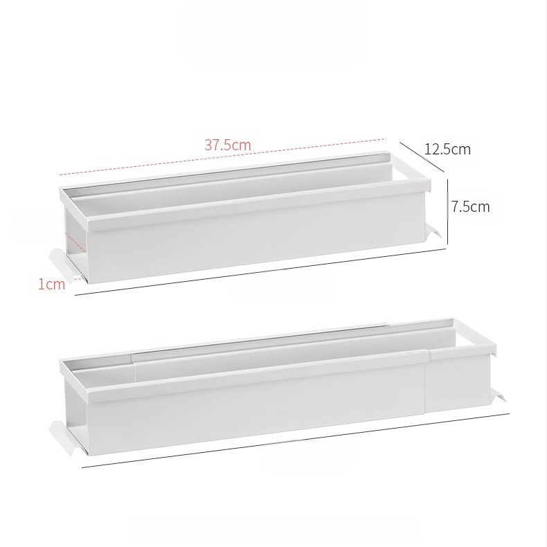 Virtuvės stalčiaus laikiklis su sluoksniu, ištraukiama atskyrimo lentyna, be gręžimo (Prekės ženklas Likewei; Medžiaga: anglies plienas; Stilius: šiuolaikinis paprastumas; Funkcija: be gręžimo; Kategorija: prieskonių laikiklis)