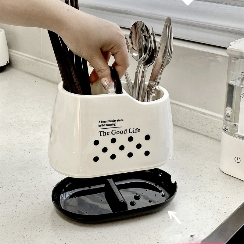 Οργανωτής μαχαιροπίρουνων και δίσκος αποστράγγισης – PP υλικό, επί πάγκου δίσκος αποστράγγισης σκευών