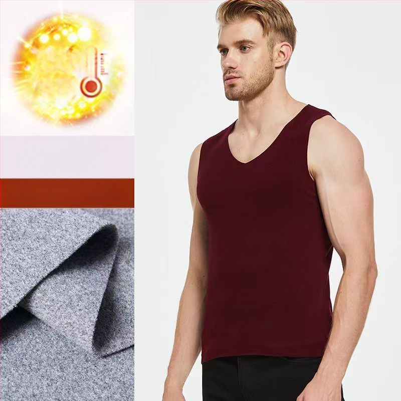 Vyrinė poliesterio šilta liemenė su V kaklu, pagrindinis sluoksnis, vieno sluoksnio, vidutinio storio 161-180 g/m²