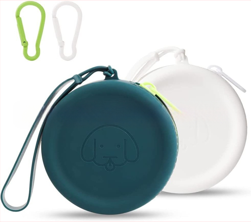 Szilikonból készült kutyás táska: eledel, terápia, séták és utazások; hordozható edzés táska, QY márka