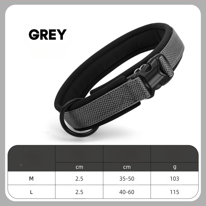 WU ρυθμιζόμενο κολάρο σκύλου από κράμα νάιλον-τιτάνιο