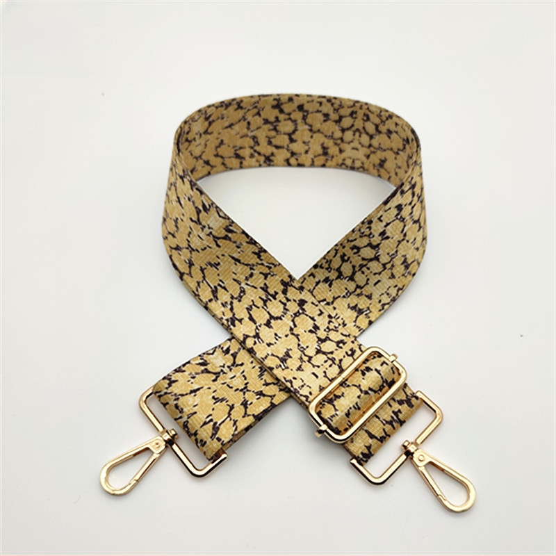 Leoparda printa plecu siksna – plaša nomaināma gara plecu siksna sievietēm somām un skolām somām, poliesters, pavasaris 2024