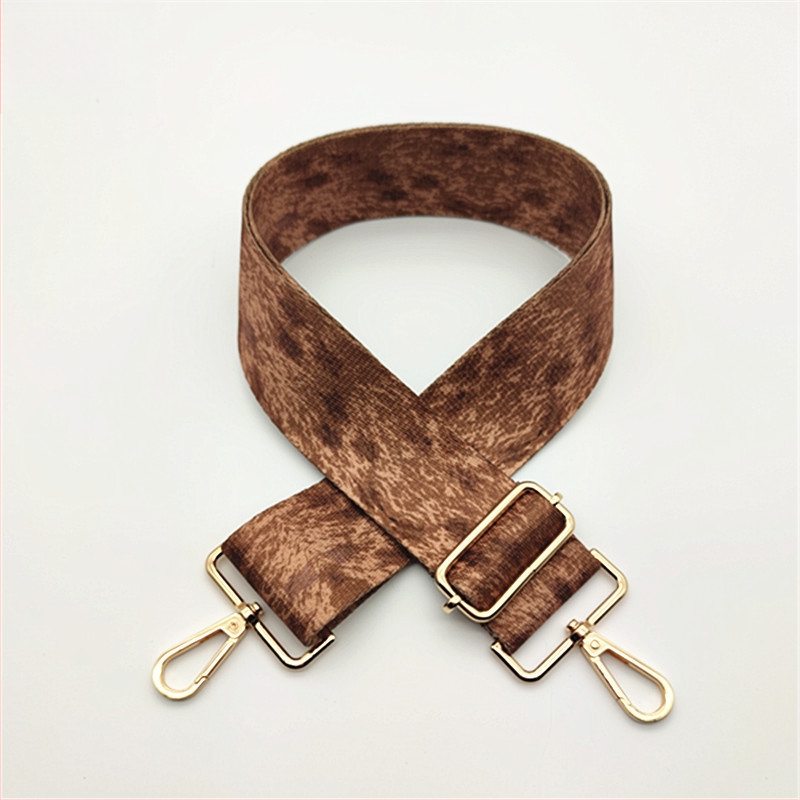 Leoparda printa plecu siksna – plaša nomaināma gara plecu siksna sievietēm somām un skolām somām, poliesters, pavasaris 2024