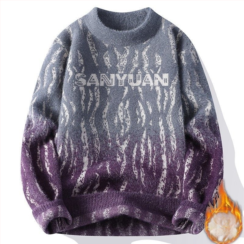 Πυκνό πλεκτό πουλόβερ για εφήβους αγόρια, φθινόπωρο/χειμώνα