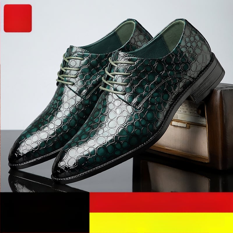 Rio ανδρικά παπούτσια από PU δέρμα, επιχειρηματικά, με σόλα από καουτσούκ και επένδυση γούνας κουνελιού, κορδόνια