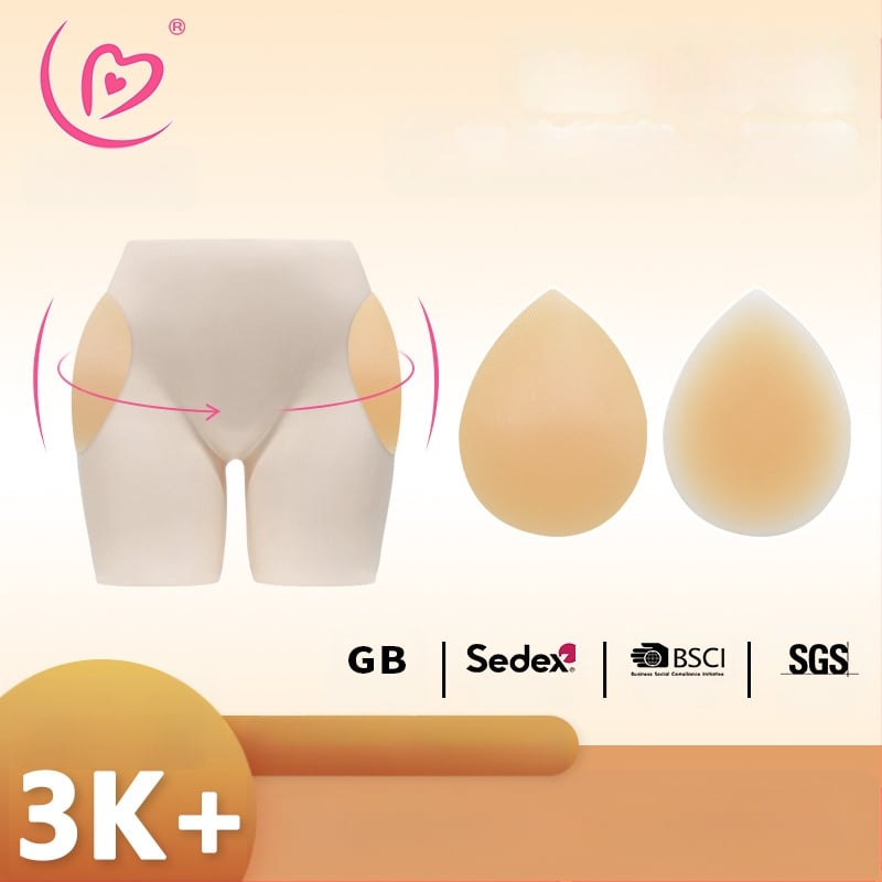 Szilikon csípőnövelő párna, vastagított, ragasztó, láthatatlan nyom nélkül — Xinrui Lover, Dongguan