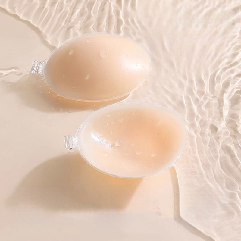 Καλύμματα Θηλών Σιλικόνης - Ανυψωτικά, Αόρατα, Χωρίς Ραφές, Παχύτερο, Κυκλικό Σχήμα