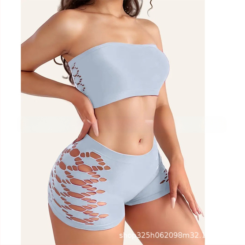 Nailona krūštura komplekts, bez siksnām, tubve tipa augšdaļa, formas krūšu kausi bez forma, izcelsme Shantou, kods 002, vecuma grupa 18–40 gadi, izlaidums vasaras 2025