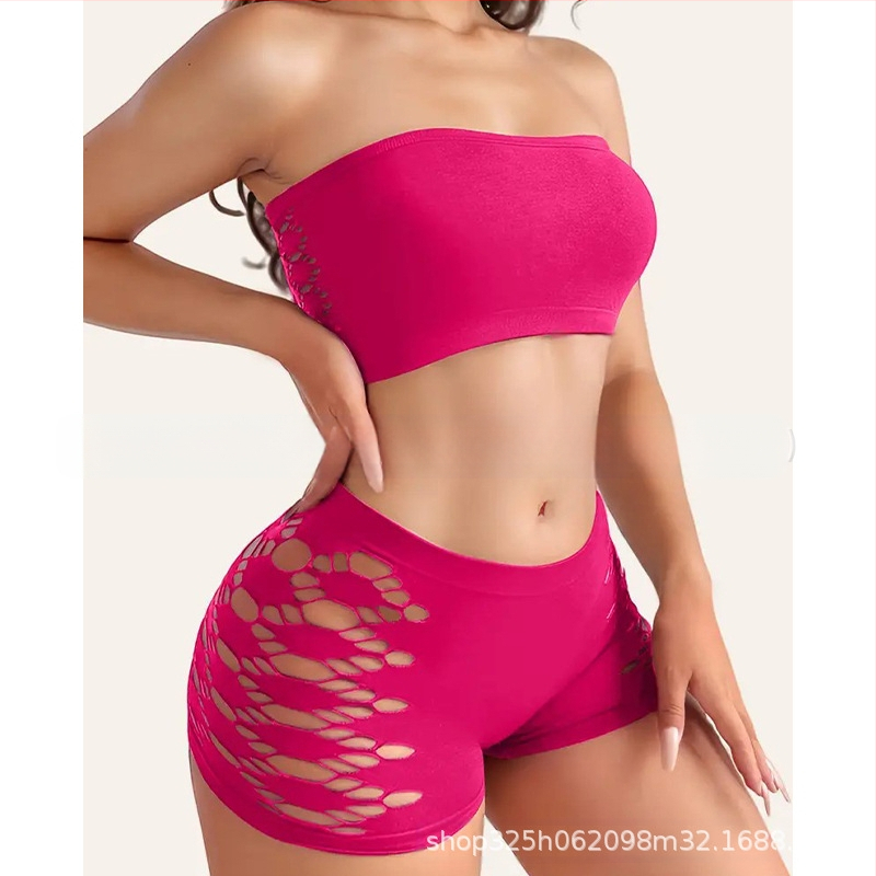 Nailona krūštura komplekts, bez siksnām, tubve tipa augšdaļa, formas krūšu kausi bez forma, izcelsme Shantou, kods 002, vecuma grupa 18–40 gadi, izlaidums vasaras 2025