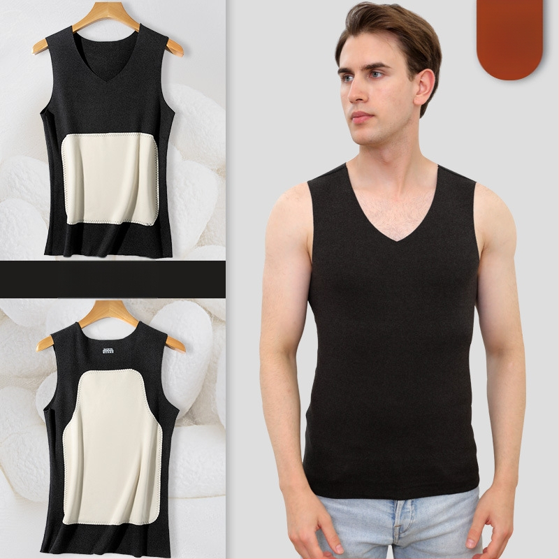 Széles vállú mellény V-nyakú, kasmír-selyem keverék, vast szövet, őszi-téli viseletre