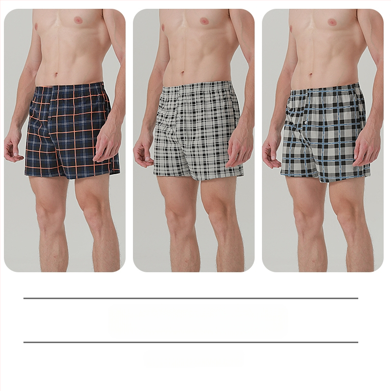 Ανδρικά μποξέρ σορτς από βαμβάκι, χαλαρή εφαρμογή, μεσαία μέση и επένδυση στην περιοχή καβάλ πάνω από 95% βαμβάκι, για άνοιξη