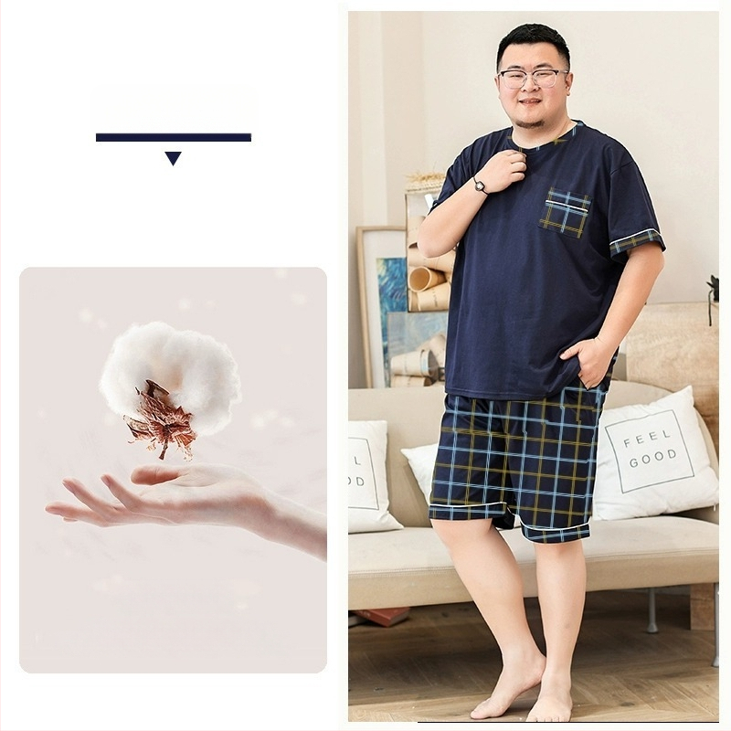 Pižama iš 100% medvilnės, ultra plona, su apvaliu kaklo iškirpte, vasaros namų drabužiai