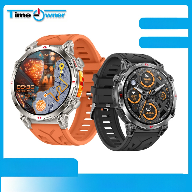 KC93 išmanusis laikrodis: širdies ritmo matavimas, kraujo deguonies lygis, GPS, Bluetooth skambučiai, AMOLED ekranas