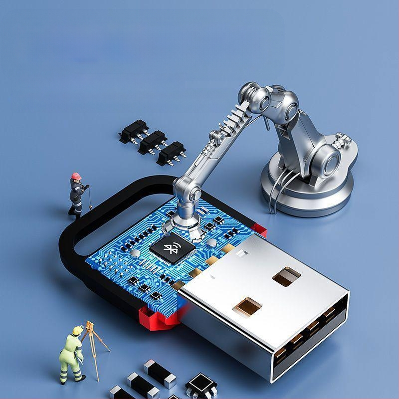 Bluetooth USB δέκτης για ακουστικά, ποντίκι και ήχο — χωρίς οδηγούς; Bluetooth 5.0/5.1/5.3, εμβέλεια έως 20 μ; Huawei τσιπ