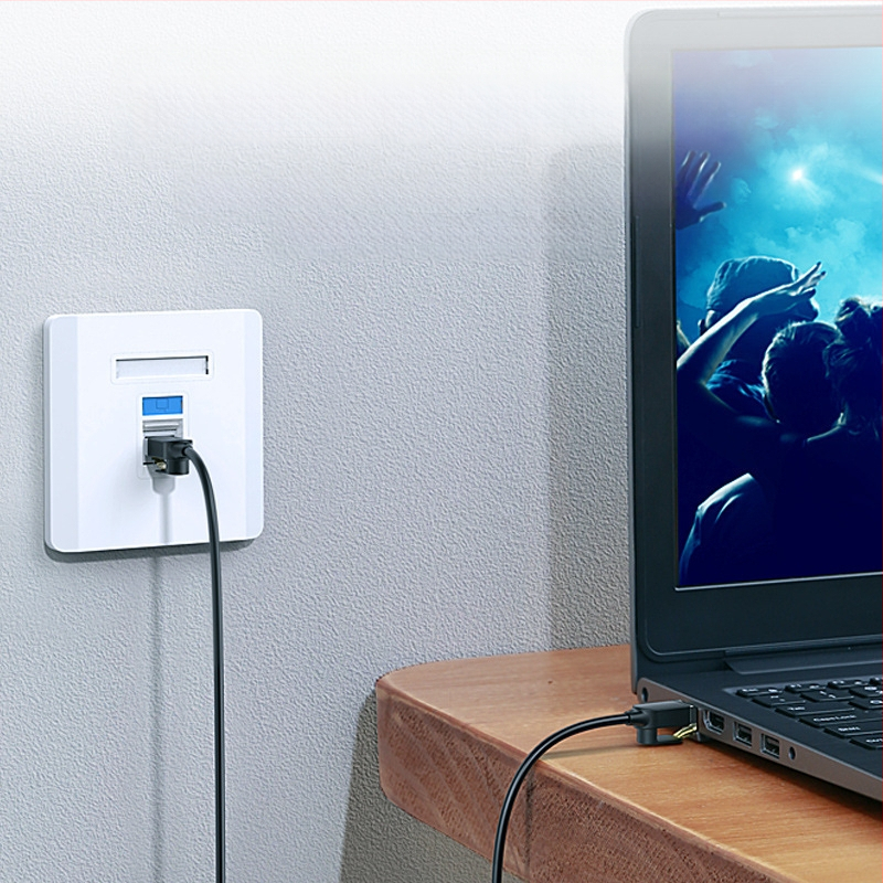 Καλώδιο δικτύου Cat6a/Cat7 με RJ-45, καθαρός χαλκός αγωγός, θωρακισμένο, λεπτό, 10 Gbps