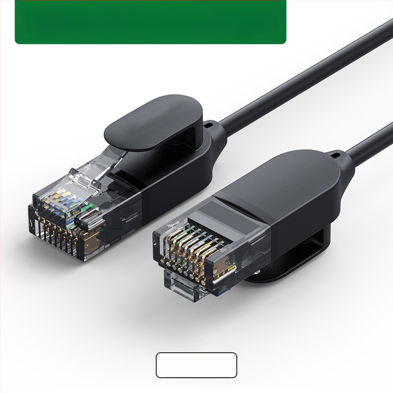 Καλώδιο δικτύου Cat6a/Cat7 με RJ-45, καθαρός χαλκός αγωγός, θωρακισμένο, λεπτό, 10 Gbps