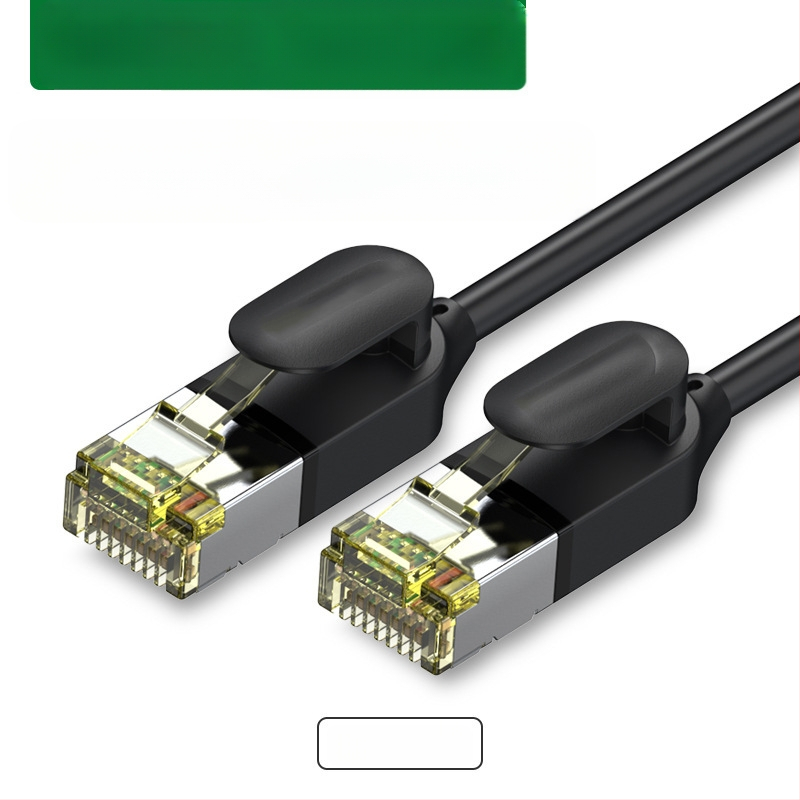 Καλώδιο δικτύου Cat6a/Cat7 με RJ-45, καθαρός χαλκός αγωγός, θωρακισμένο, λεπτό, 10 Gbps