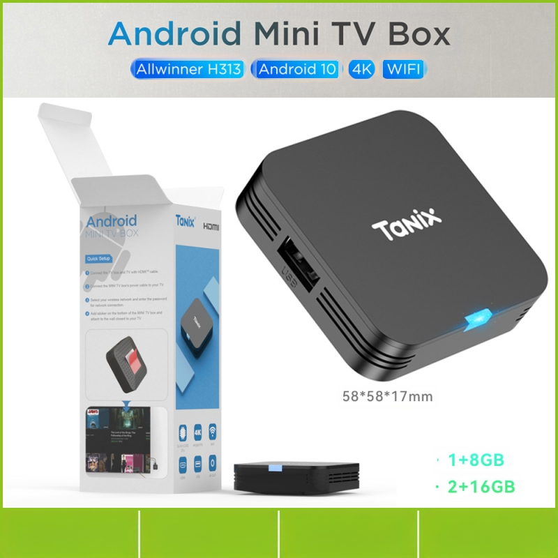 Tx1 H313 Android 10.0 Τετραπύρηνο 4K TV Box, Αποθήκευση 32GB, 2.4GHz Wi‑Fi