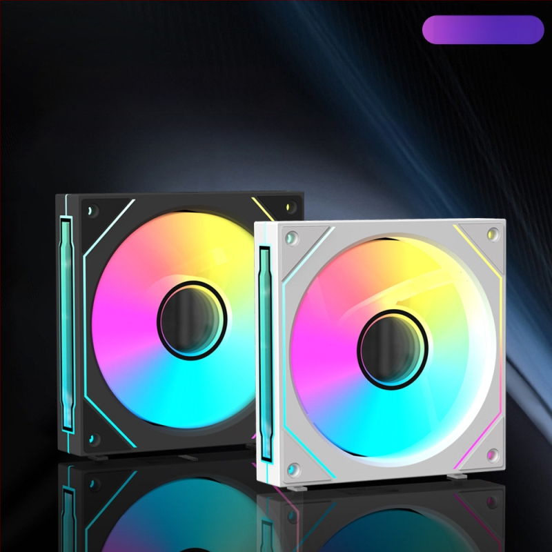 Ανεμιστήρας κιβωτίου PC με ARGB φωτισμό (5V 3-pin), υδραυλικό ρουλεμάν, 1800 RPM, θόρυβος 30 dB, ABS περίβλημα