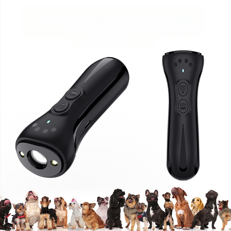 W32 Υπερηχητικός Απωθητής Σκύλων – Αντι-Γαβίσματος, Φορτιζόμενος, Μεταβλητή Συχνότητα, LED Χειρολαβή