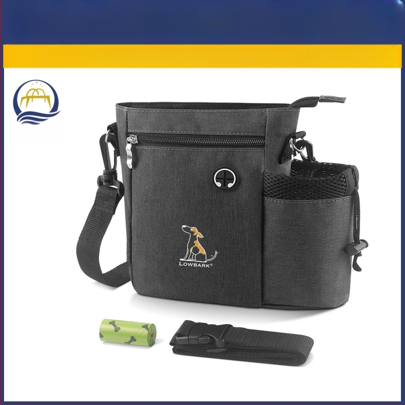 Portatīvā suņu barošanas un apmācību soma, Oxford audums, liela ietilpība, vienkrāsaina, mīksta konstrukcija