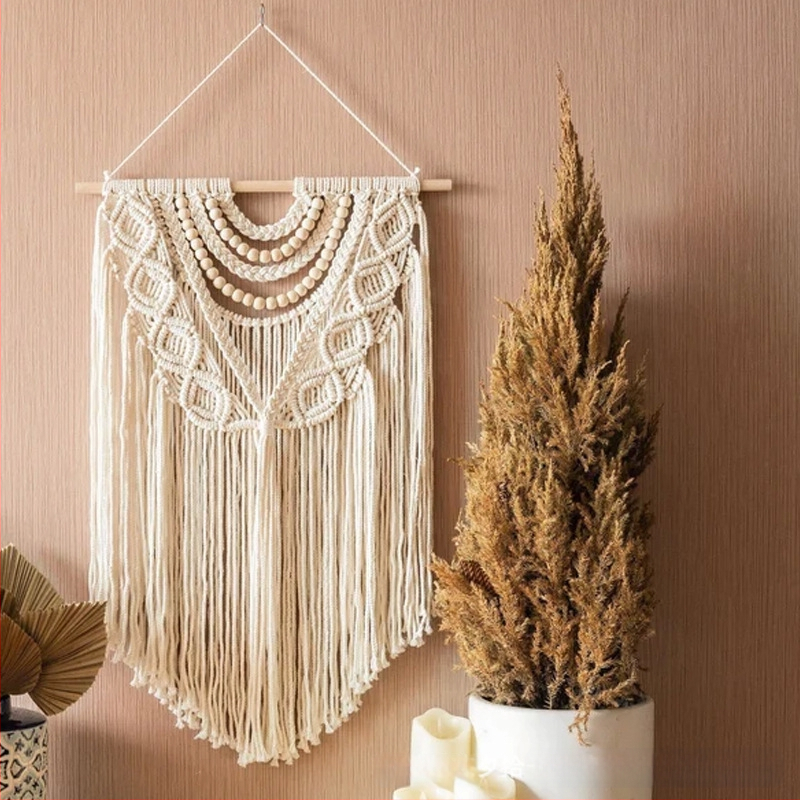 Kézzel szőtt pamut gobelin, ovális alak, csíkos mintázat, alkalmas nappalira, hálószobára és dolgozószobára