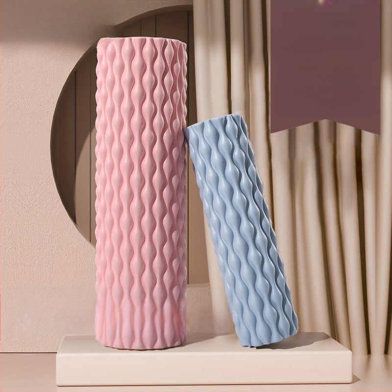 Amyup EVA κύλινδρος γιόγκα με σχήμα σταγόνας νερού, κενό εσωτερικό και μασάζ με δοντάκια λύκου