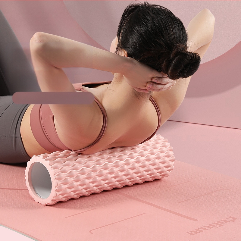 Amyup EVA κύλινδρος γιόγκα με σχήμα σταγόνας νερού, κενό εσωτερικό και μασάζ με δοντάκια λύκου