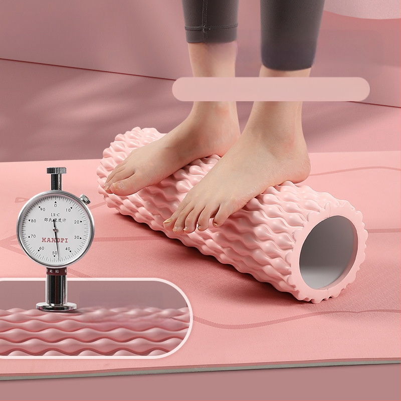 Amyup EVA κύλινδρος γιόγκα με σχήμα σταγόνας νερού, κενό εσωτερικό και μασάζ με δοντάκια λύκου