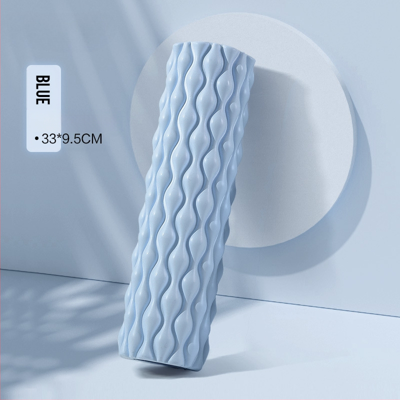 Amyup EVA κύλινδρος γιόγκα με σχήμα σταγόνας νερού, κενό εσωτερικό και μασάζ με δοντάκια λύκου