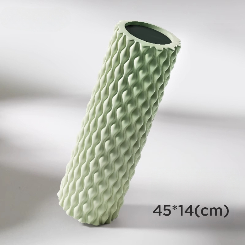 Amyup EVA κύλινδρος γιόγκα με σχήμα σταγόνας νερού, κενό εσωτερικό και μασάζ με δοντάκια λύκου