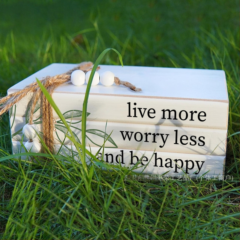 Дървен декоративен стелаж във формата на купчина книги, модерен минималистичен стил, дървен материал, за хол и офис