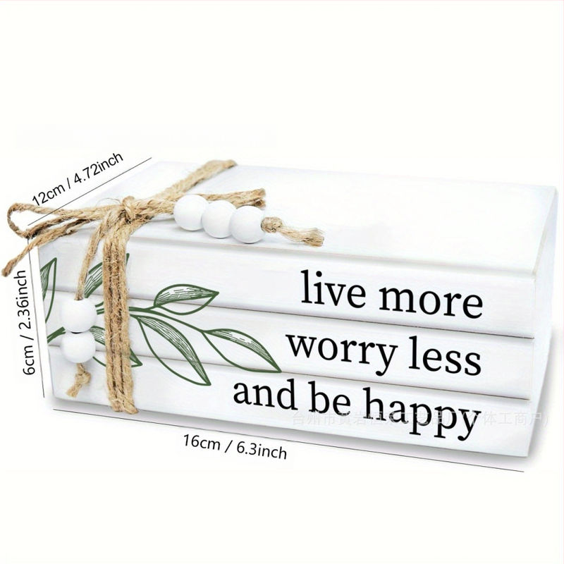 Дървен декоративен стелаж във формата на купчина книги, модерен минималистичен стил, дървен материал, за хол и офис