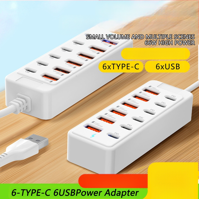 12-в-1 USB/Type-C хъб за прехвърляне на данни и зареждане