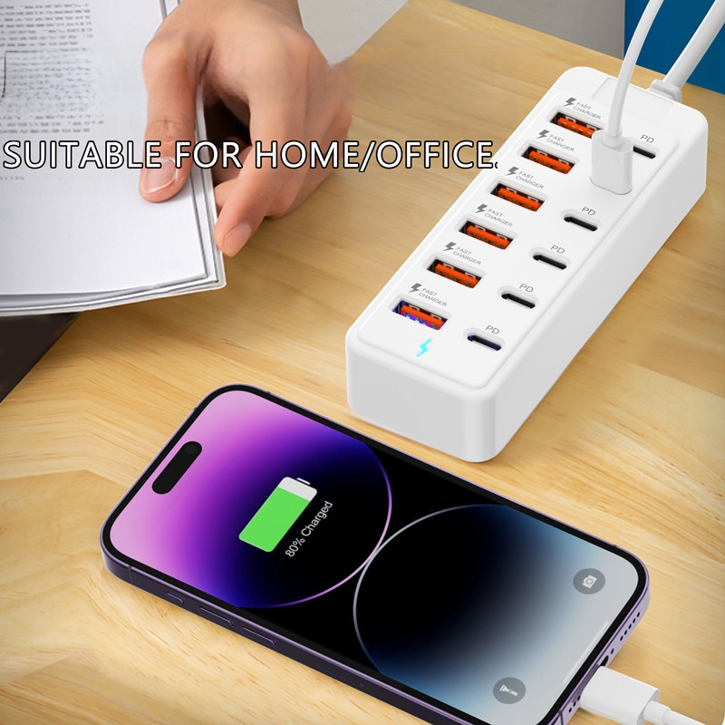 12-в-1 USB/Type-C хъб за прехвърляне на данни и зареждане