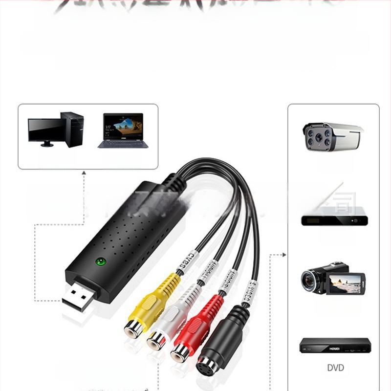 Κάρτα καταγραφής βίντεο USB 2.0 με είσοδο CVBS 3RCA AV, ανάλυση 720x480, μοντέλο YMC3U-B