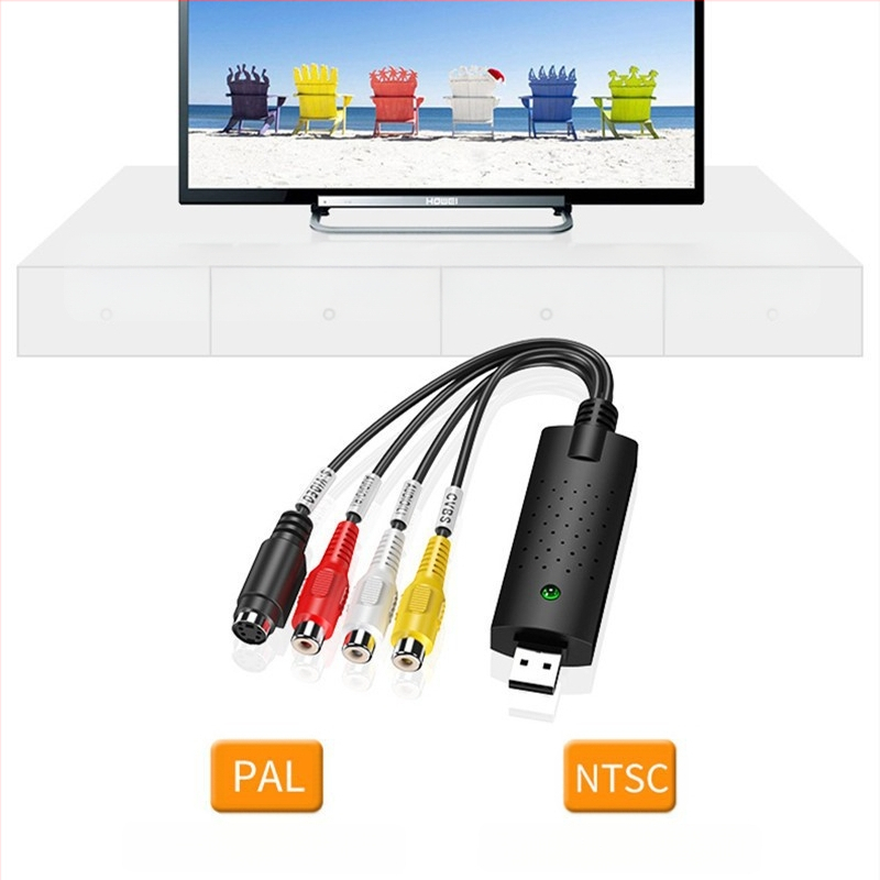 Κάρτα καταγραφής βίντεο USB 2.0 με είσοδο CVBS 3RCA AV, ανάλυση 720x480, μοντέλο YMC3U-B