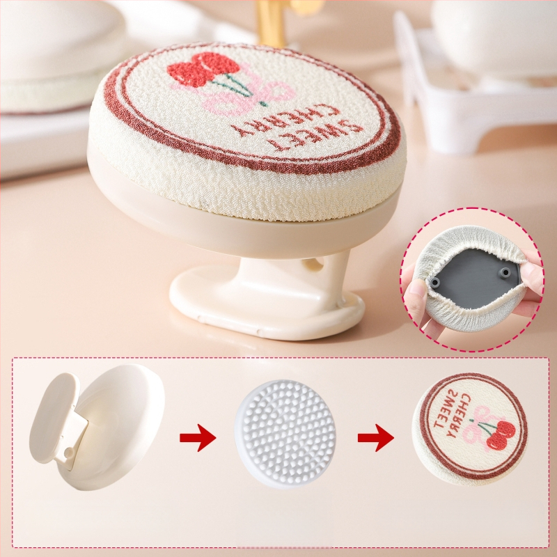 Leiwei Ръчна четка за баня - ABS + песъчлива абразивна тъкан, модел LW03835, Универсално приложение