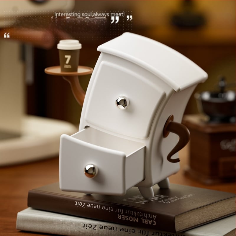 Organizator retro pentru cercei și cosmetice cu compartimente — Dedidun YB2229, material HIPS+PP, imprimare logo, lansare 2025