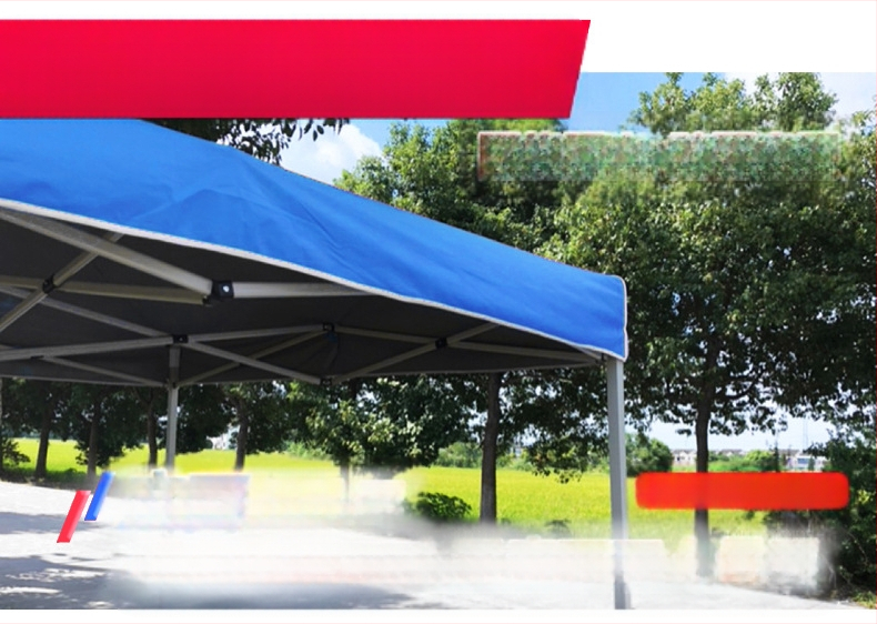 Lauko storas stogo audinys reklaminei palapinei, greitas surinkimas, dviejų kamerų konstrukcija, kamufliažo stilius