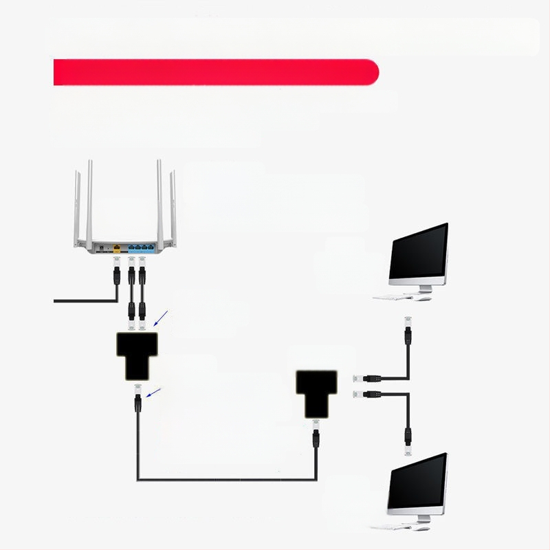 RJ45 прав конектор XC-800, интерфейс RJ45, модел XC-800, пуснат през 2024 г., индивидуално пакетирано