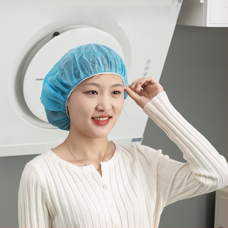 Κάλυμμα κεφαλής μίας χρήσης, προστασία από σκόνη και διαπνοή, μη υφαντό κάλυμμα για κουζίνα και ιατρική χρήση, προστασία μαλλιών