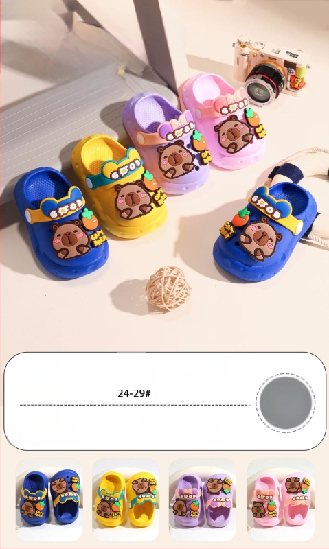 Παιδικές εσωτερικές παντόφλες Crocs σε στυλ Crocs, PVC επάνω μέρος, μαλακή σόλα, unisex, ηλικίες 4–12 ετών