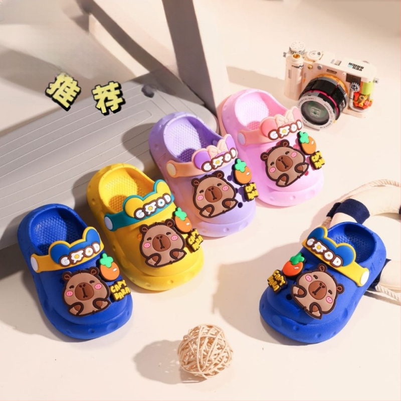 Παιδικές εσωτερικές παντόφλες Crocs σε στυλ Crocs, PVC επάνω μέρος, μαλακή σόλα, unisex, ηλικίες 4–12 ετών