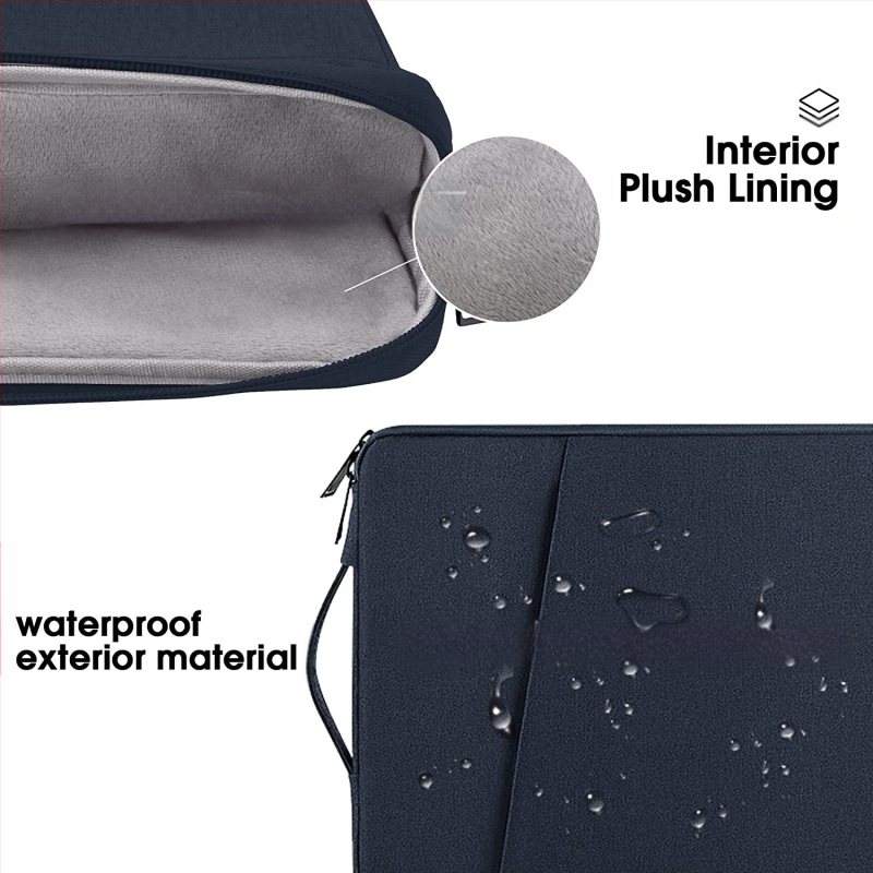 Водоустойчива EVA калъф за лаптоп с удароустойчив дизайн, EVA материал, затваряне с цип, мека дръжка, предназначена за бизнес пътувания